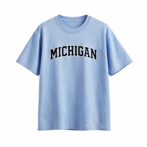 Michigan State Pride T-Shirt in Light Blue / Navy