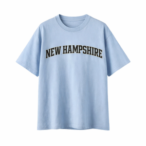New Hampshire State Pride T-Shirt in Light Blue / Navy