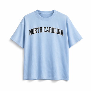 North Carolina State Pride T-Shirt in Light Blue / Navy