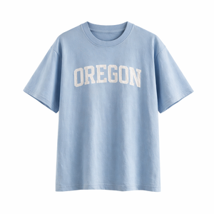 Oregon State Pride T-Shirt in Light Blue / White