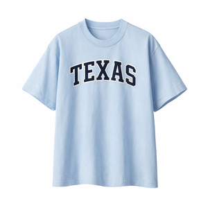 Texas State Pride T-Shirt in Light Blue / Navy