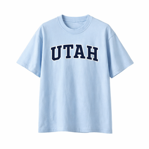 Utah State Pride T-Shirt in Light Blue / Navy