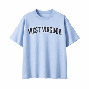 West Virginia State Pride T-Shirt in Light Blue / Navy