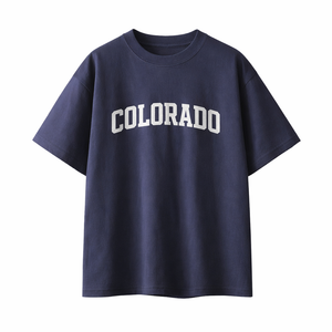 Colorado State Pride T-Shirt in Navy / White