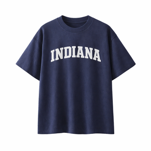Indiana State Pride T-Shirt in Navy / White