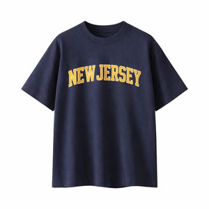 New Jersey State Pride T-Shirt in Navy / Yellow