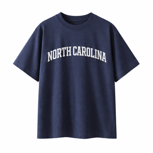 North Carolina State Pride T-Shirt in Navy / White
