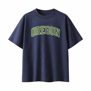 Oregon State Pride T-Shirt in Navy / Light Green