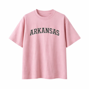 Arkansas State Pride T-Shirt in Pink / Charcoal