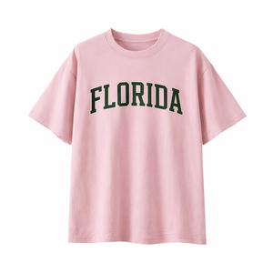Florida State Pride T-Shirt in Pink / Forest Green