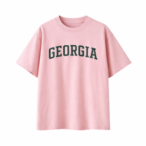 Georgia State Pride T-Shirt in Pink / Charcoal