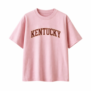 Kentucky State Pride T-Shirt in Pink / Burgundy