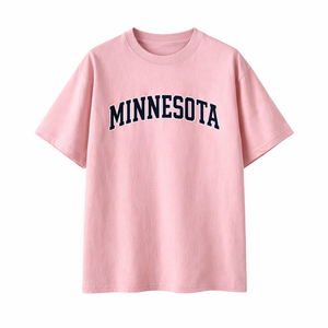 Minnesota State Pride T-Shirt in Pink / Navy