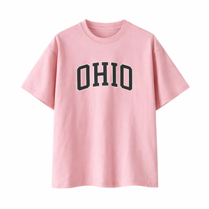 Ohio State Pride T-Shirt in Pink / Charcoal