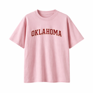 Oklahoma State Pride T-Shirt in Pink / Burgundy