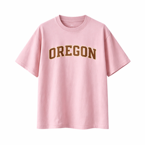 Oregon State Pride T-Shirt in Pink / Brown