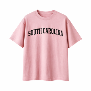 South Carolina State Pride T-Shirt in Pink / Charcoal