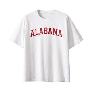 Alabama State Pride T-Shirt in White / Black