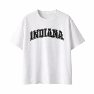 Indiana State Pride T-Shirt in White / Black