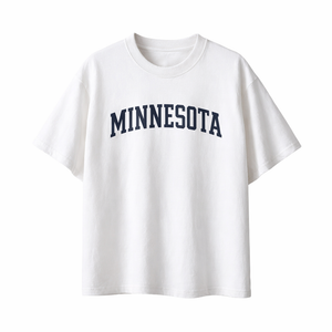 Minnesota State Pride T-Shirt in White / Navy