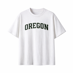 Oregon State Pride T-Shirt in White / Forest Green