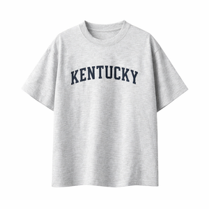 Kentucky State Pride T-Shirt in White Gray / Navy