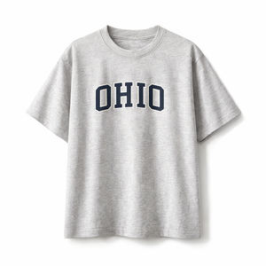 Ohio State Pride T-Shirt in White Gray / Navy