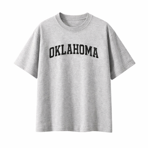 Oklahoma State Pride T-Shirt in White Gray / Charcoal