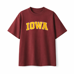 Iowa State Pride T-Shirt in Wine Gray / Gold