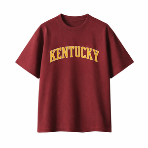 Kentucky State Pride T-Shirt in Wine Gray / Gold