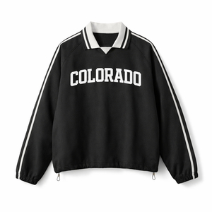 Colorado College Varsity Sweatshirt in Black / White