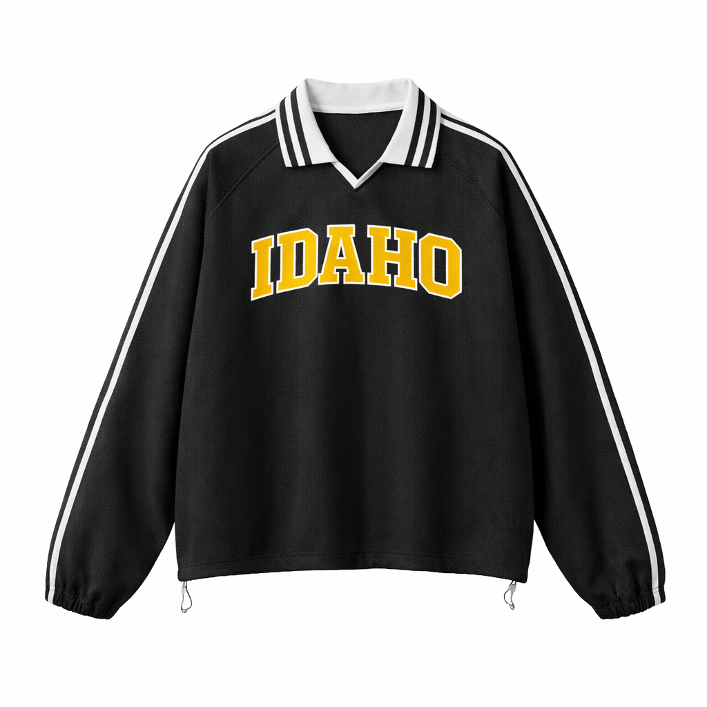 Idaho College Varsity Sweatshirt in Black / Gold