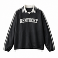 Kentucky College Varsity Sweatshirt in Black / White