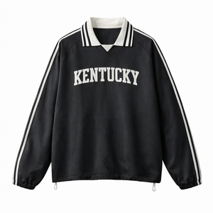 Kentucky College Varsity Sweatshirt in Black / White