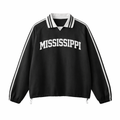 Mississippi College Varsity Sweatshirt in Black / White