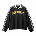 New Jersey College Varsity Sweatshirt in Black / Yellow