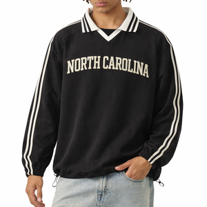 North Carolina College Varsity Sweatshirt in Black / White — lifestyle 1