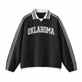 Oklahoma College Varsity Sweatshirt in Black / White