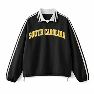 South Carolina College Varsity Sweatshirt in Black / Gold