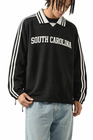South Carolina College Varsity Sweatshirt in Black / White — lifestyle 2