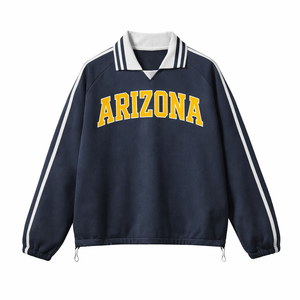 Arizona College Varsity Sweatshirt in Royal Blue / Gold