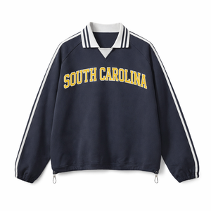 South Carolina College Varsity Sweatshirt in Royal Blue / Gold