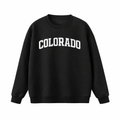 Colorado Crewneck Sweatshirt in Black / White