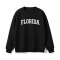 Florida Crewneck Sweatshirt in Black / White