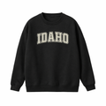 Idaho Crewneck Sweatshirt in Black / White