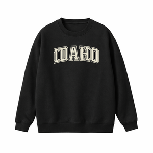 Idaho Crewneck Sweatshirt in Black / White