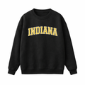 Indiana Crewneck Sweatshirt in Black / Cream