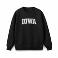 Iowa Crewneck Sweatshirt in Black / White