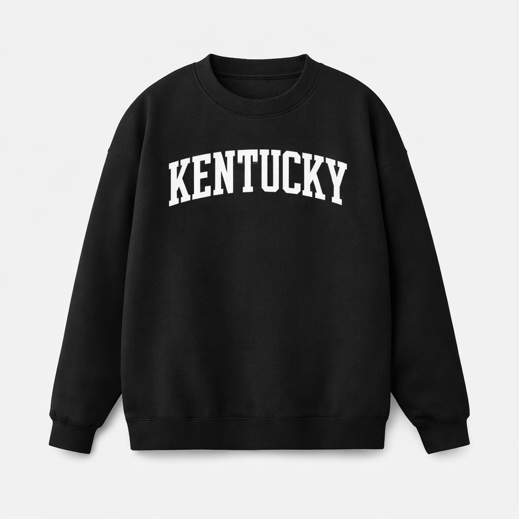 Kentucky Crewneck Sweatshirt in Black / White