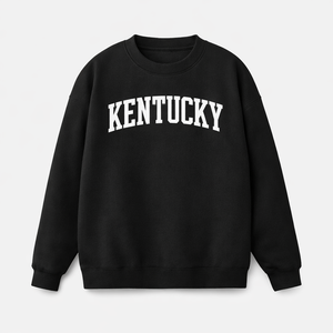 Kentucky Crewneck Sweatshirt in Black / White
